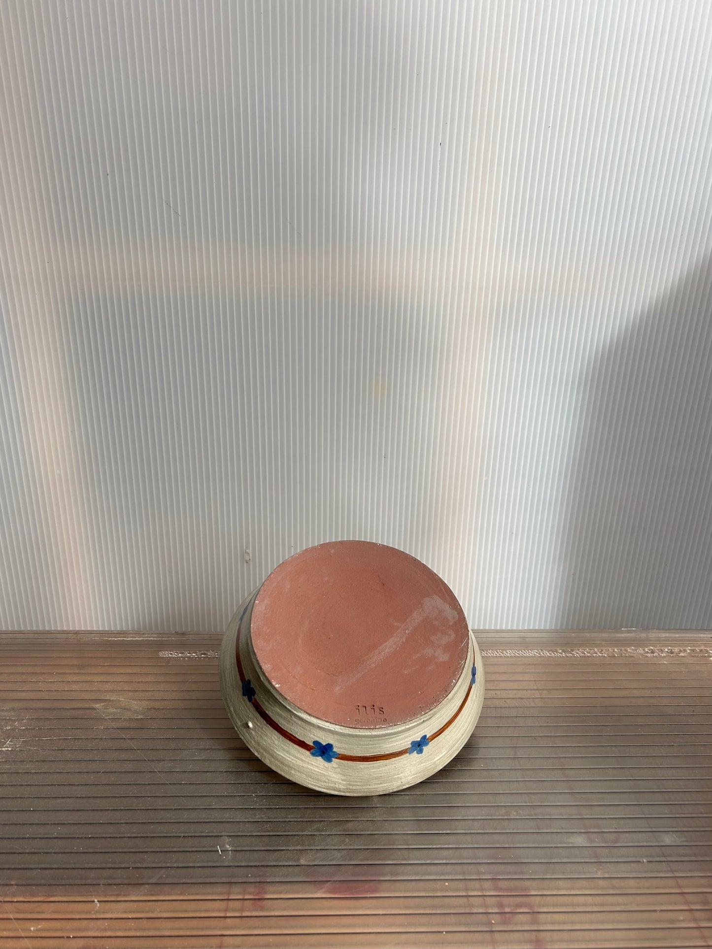 Blue Flower Bowl 7"