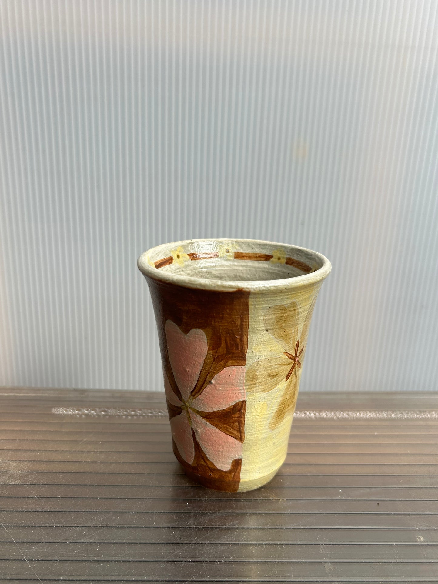 Pink Flower Cup