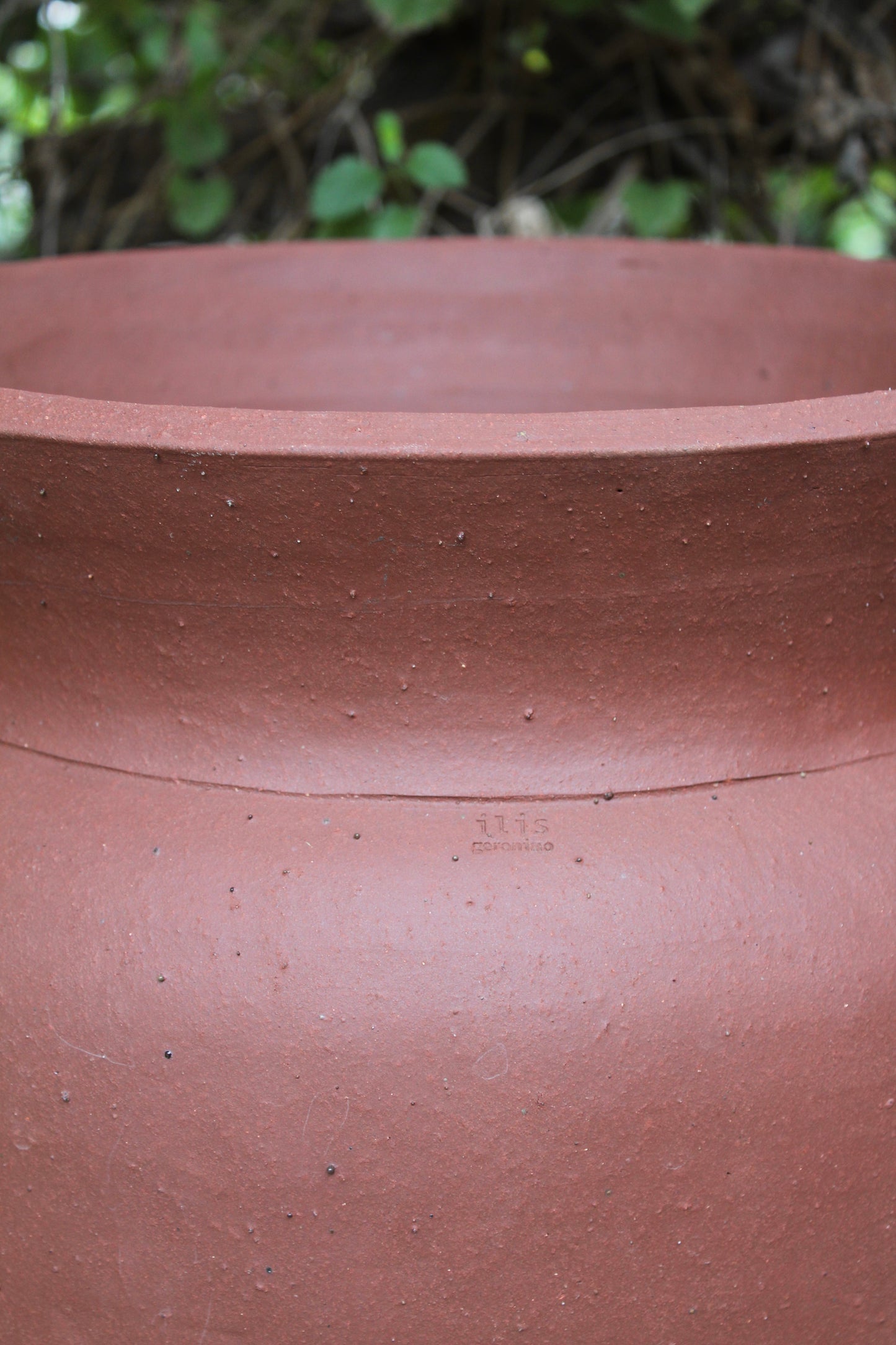 Unglazed Stoneware Planter no. 057