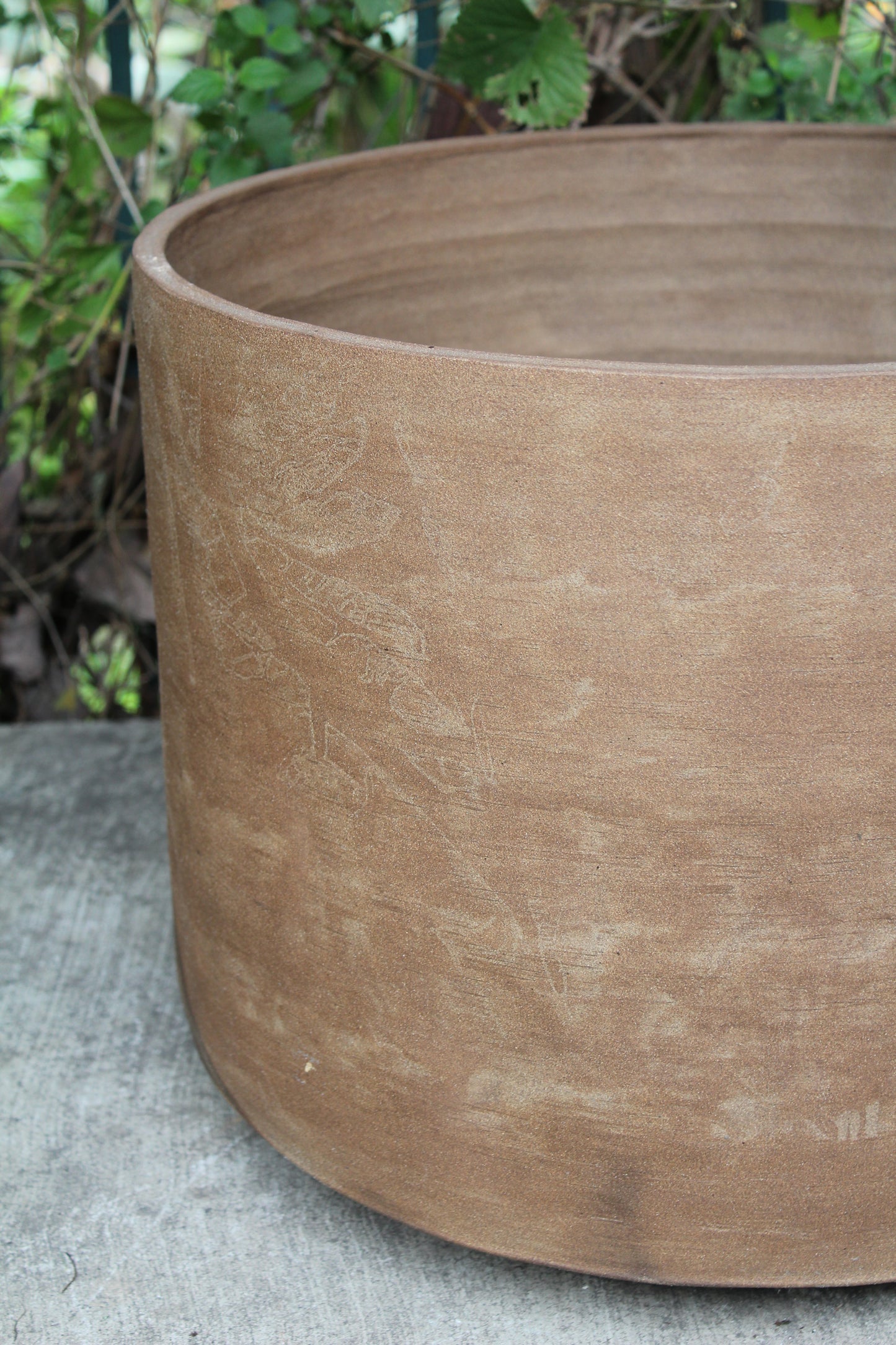 Unglazed Stoneware Planter no. 056