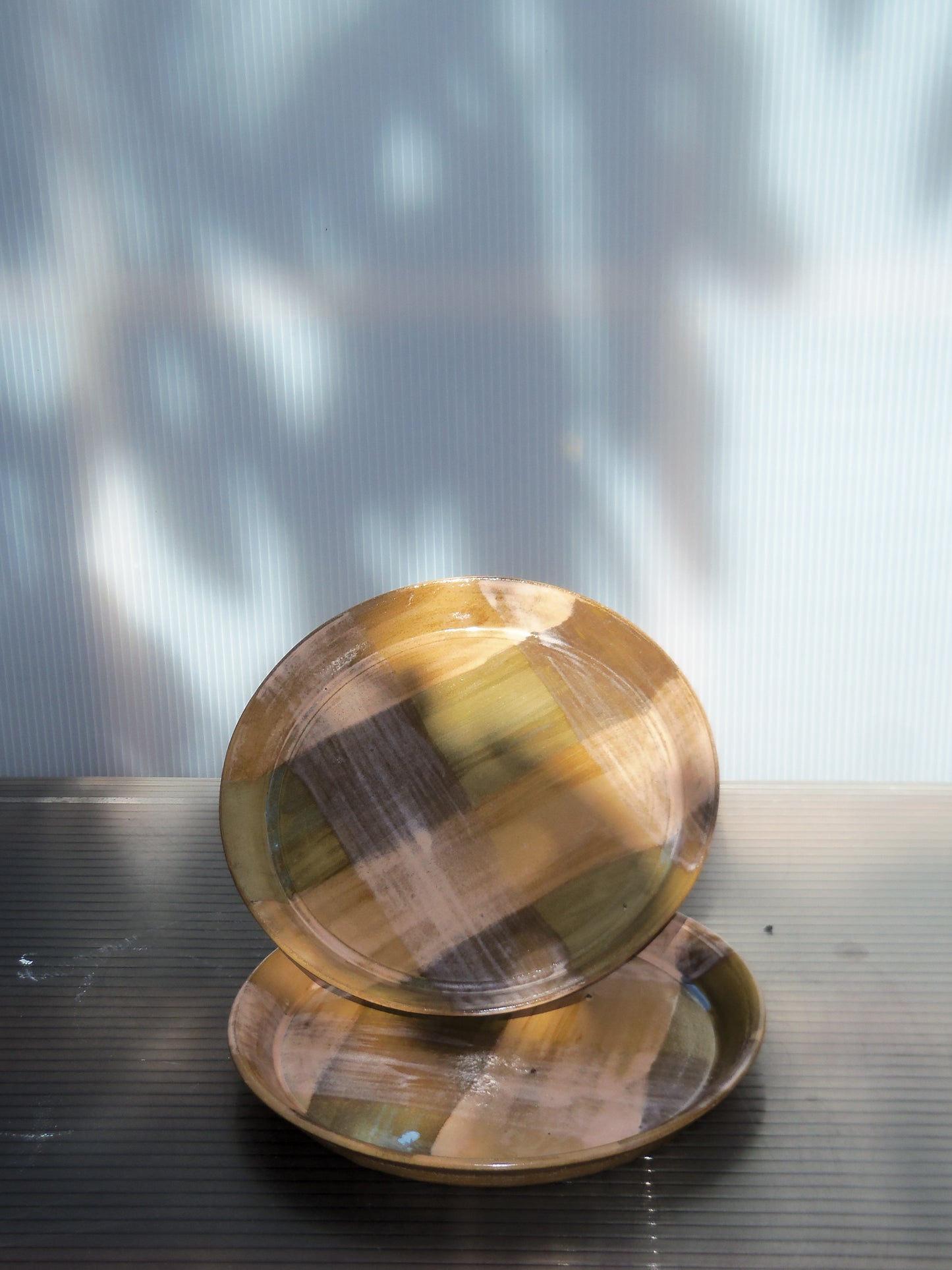 Pink 10" Dinner Plates (Pair)