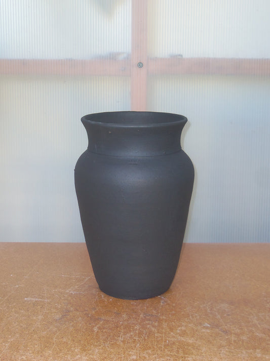 Black Glazed Stoneware Planter no. 101