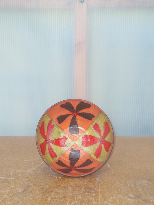 Red/Orange Flower Bowl
