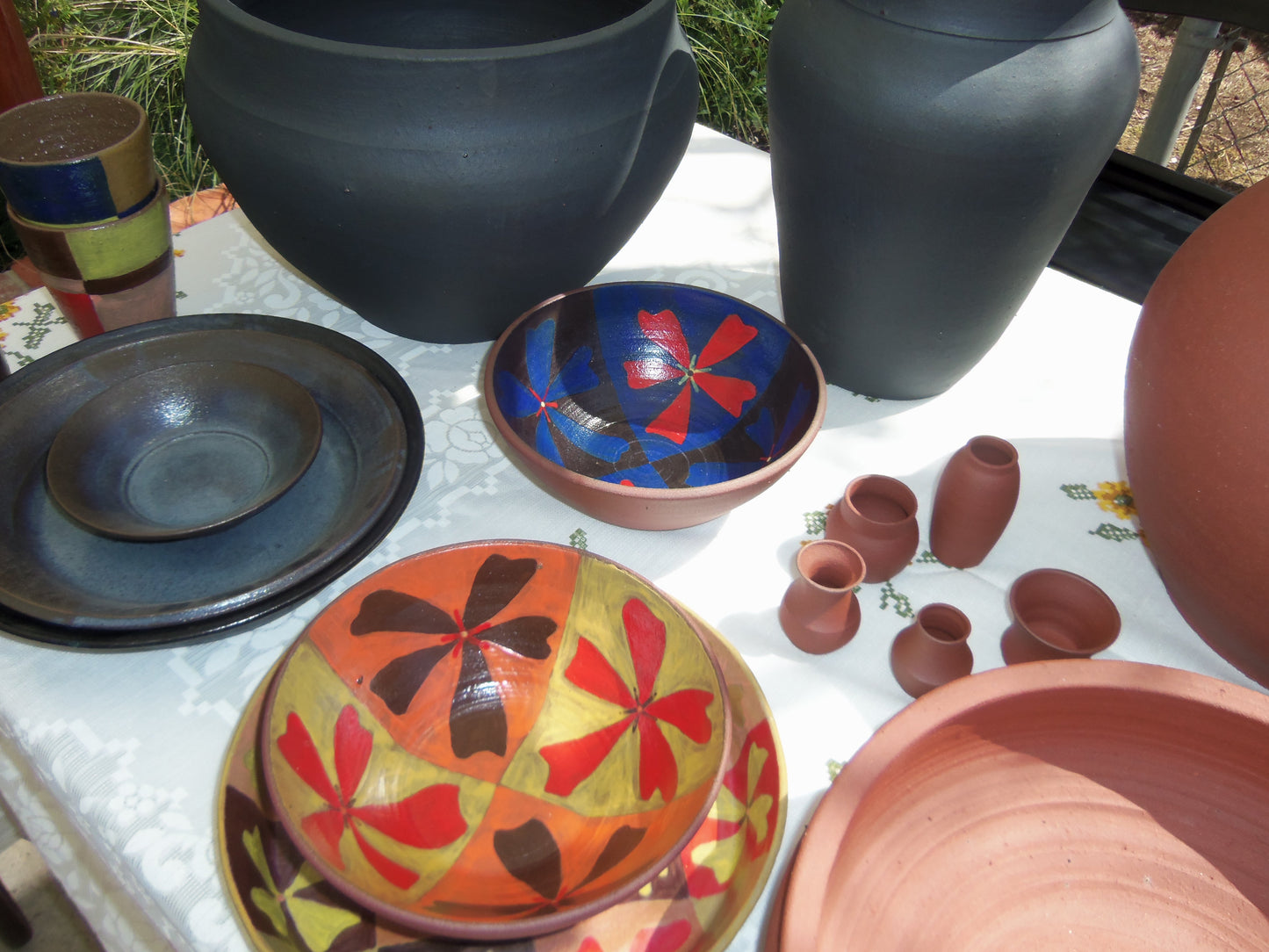 Blue/Red Flower Bowl