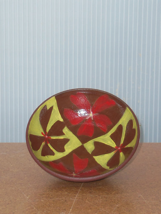 Red/Yellow Flower Dish