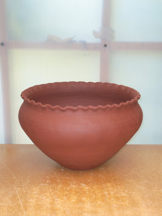 Unglazed Stoneware Planter no. 026
