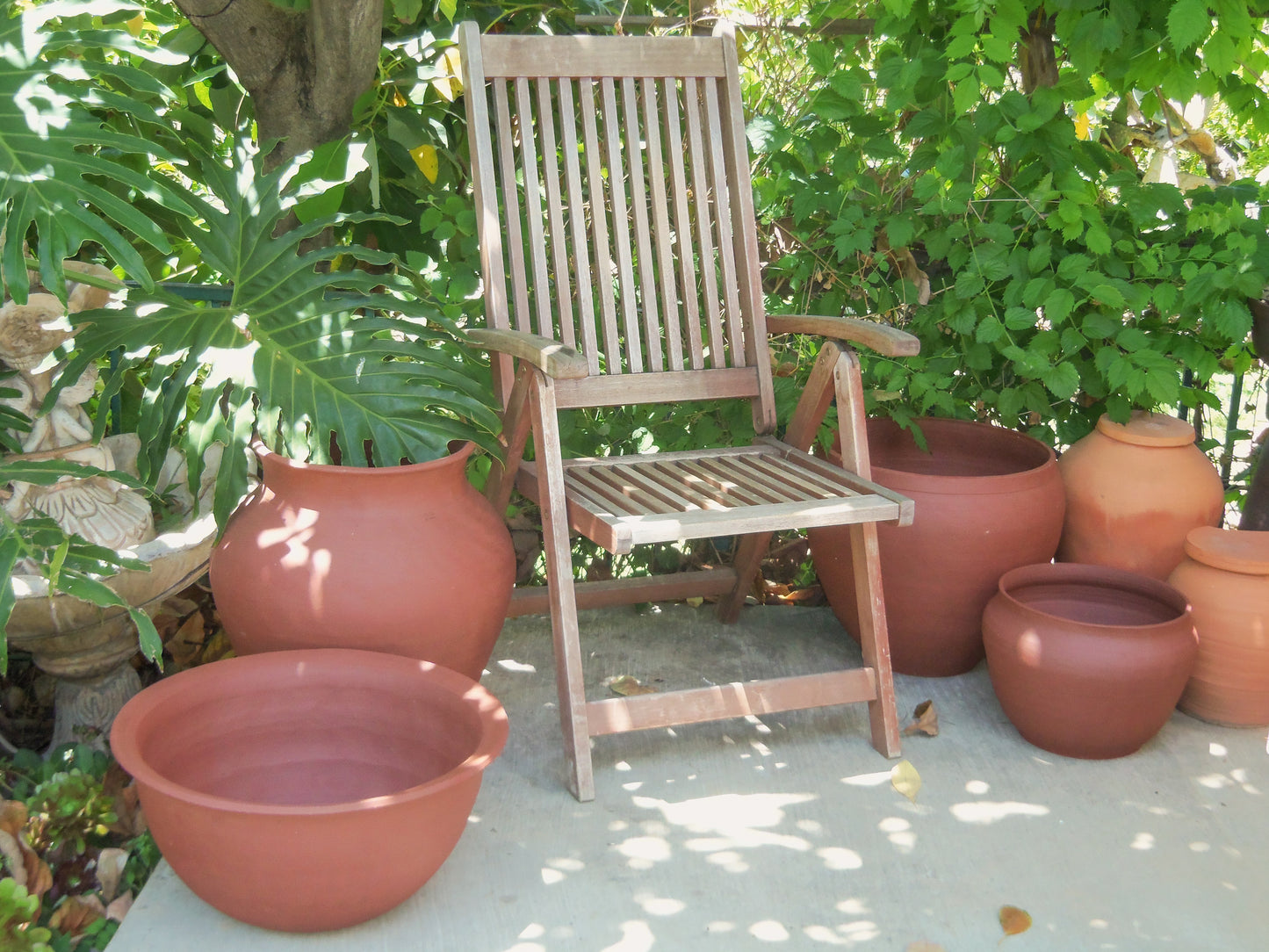 Unglazed Stoneware Planter no. 029