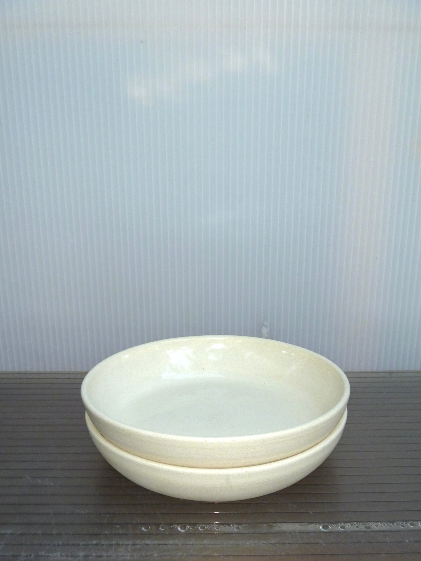 Glazed Stoneware Plates no. 043 (Pair)