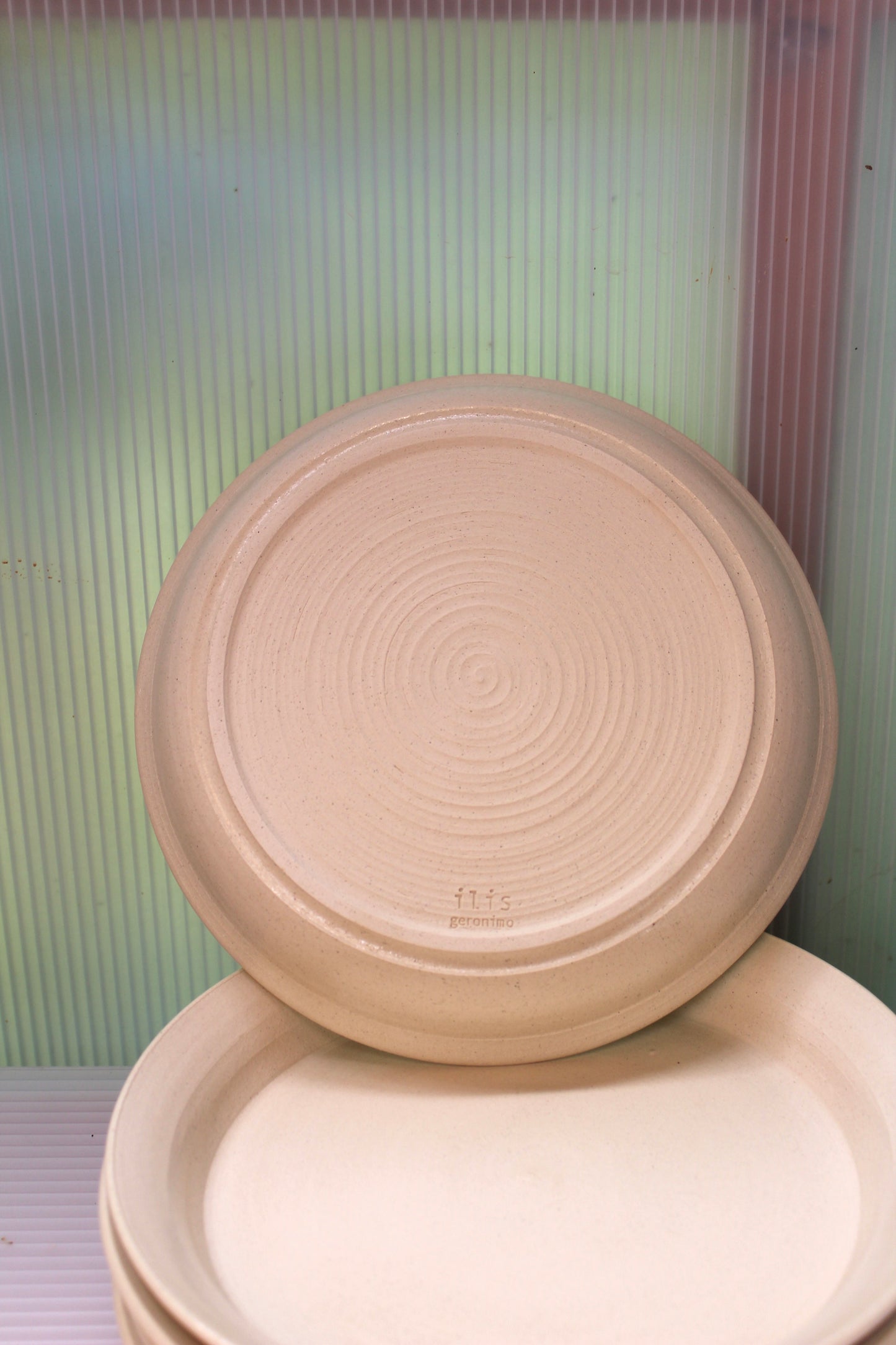 Glazed Stoneware Plates - Stone (Set of 6)