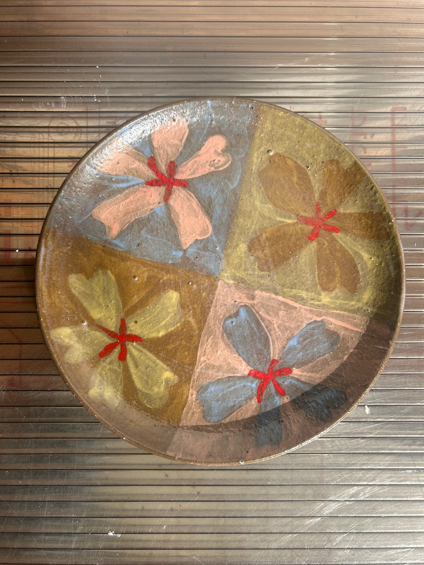 Pastel Flower Plate 8"