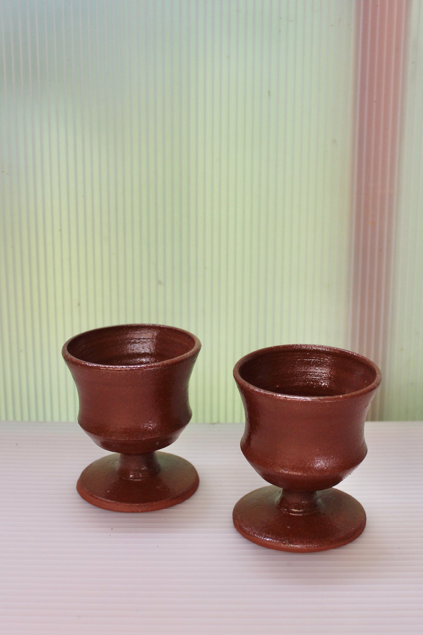 Glazed Wine Cups (Pair)