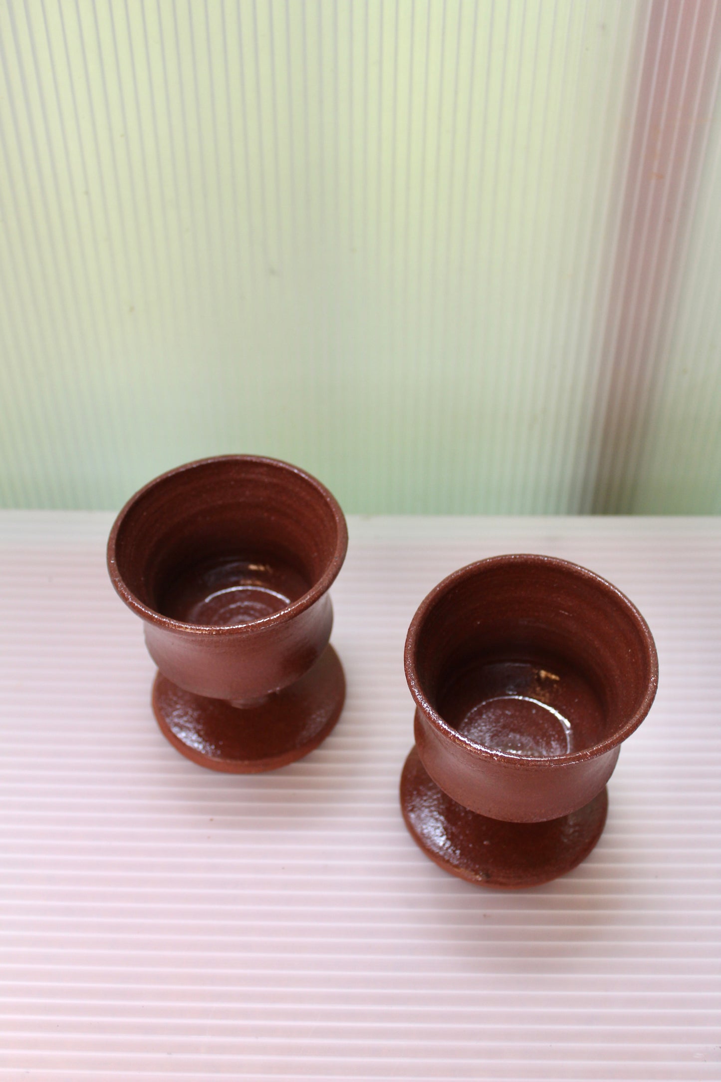 Glazed Wine Cups (Pair)