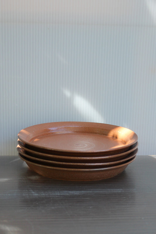 Glazed Stoneware Plates - Rust (set of 4)