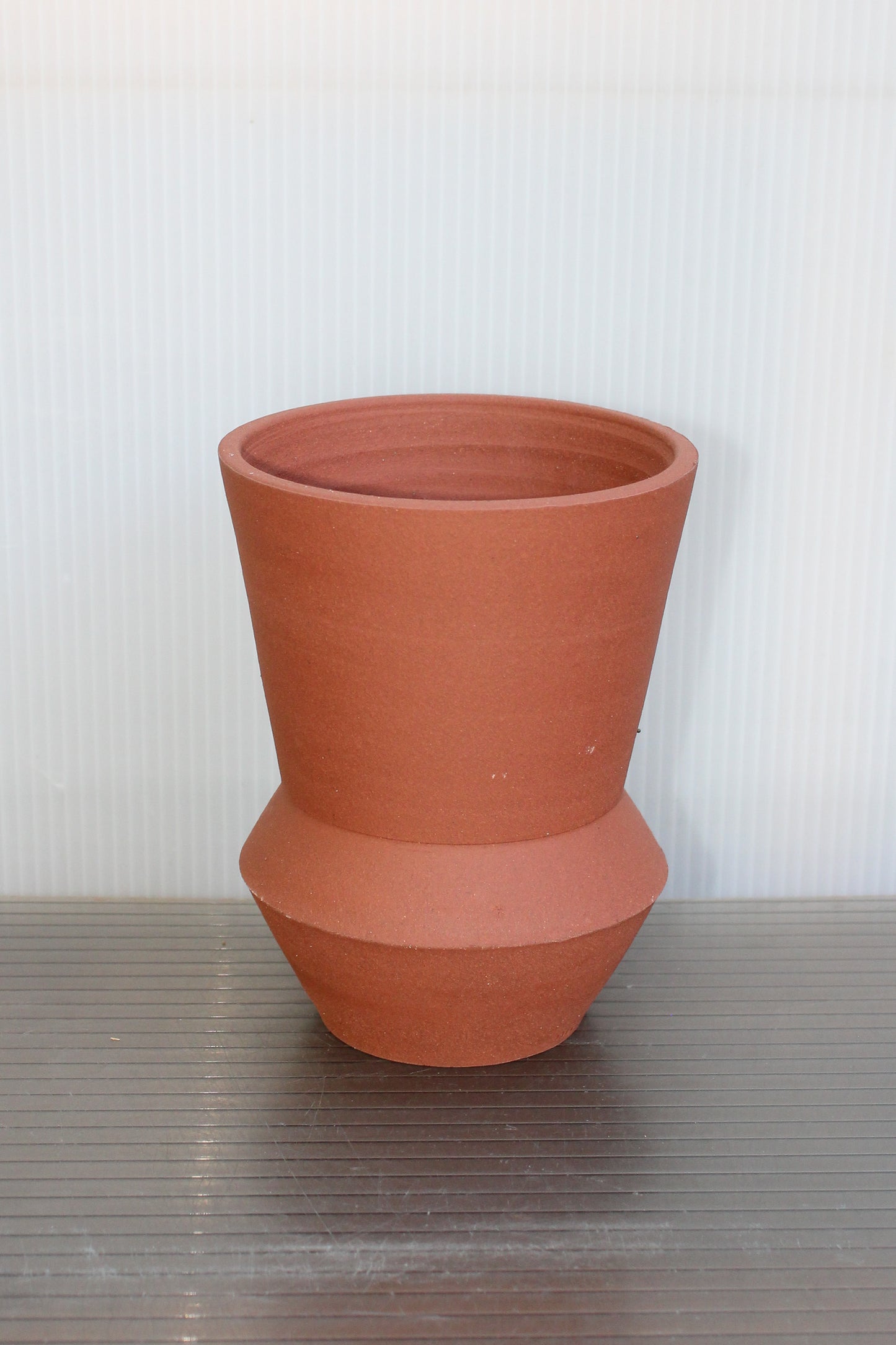 Unglazed Stoneware Planter no. 054