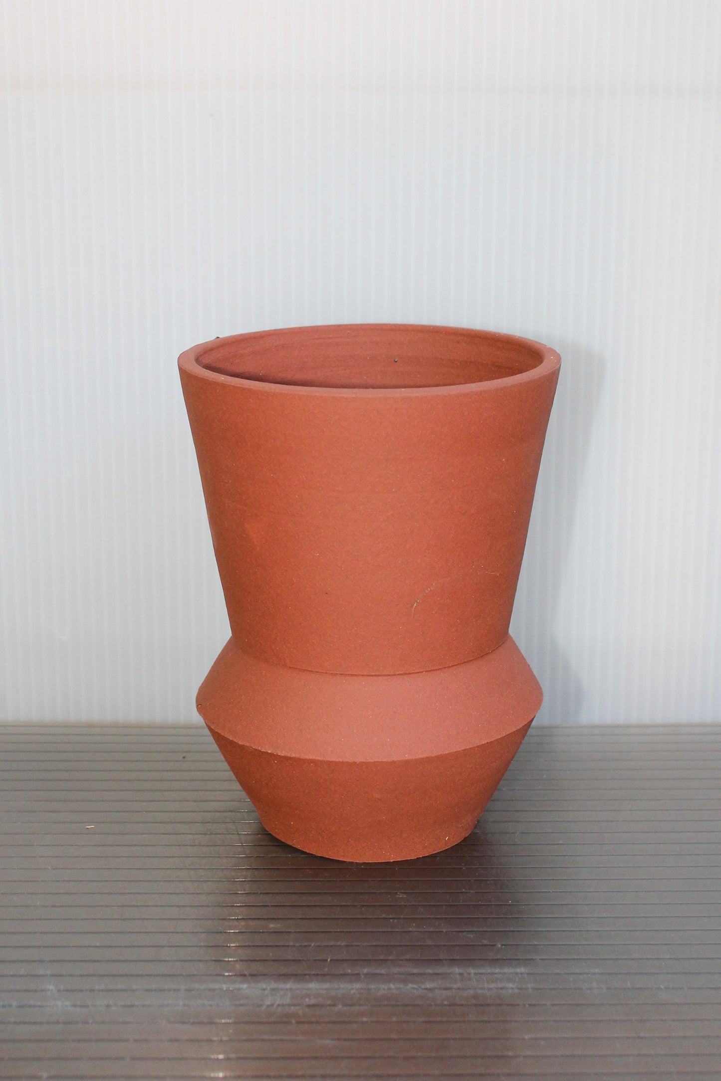 Unglazed Stoneware Planter no. 054