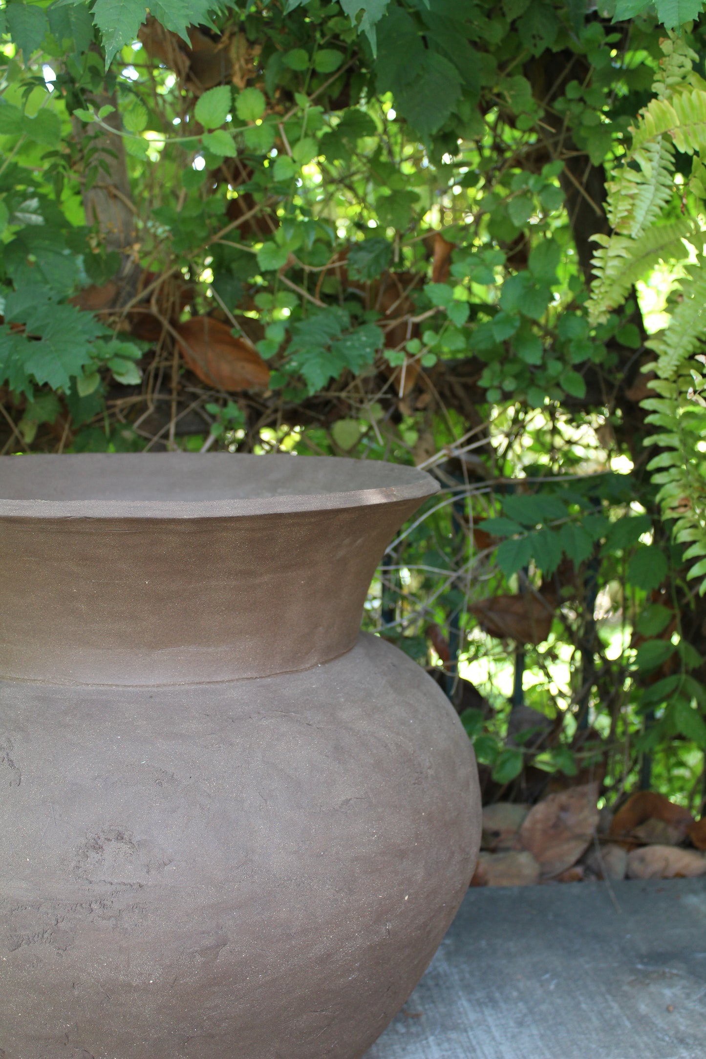 Unglazed Stoneware Planter no. 058