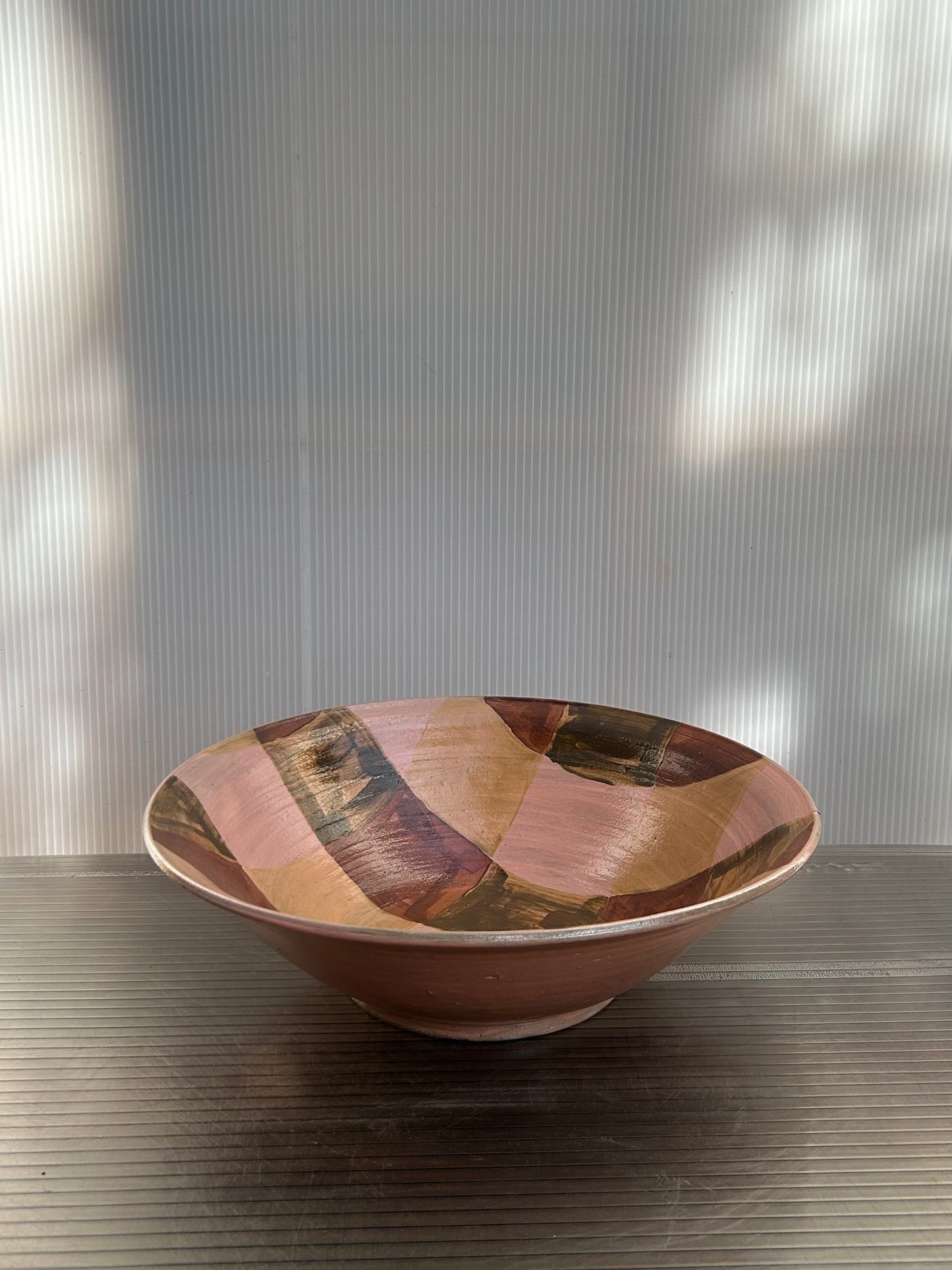 Pink Serving Bowl 14"