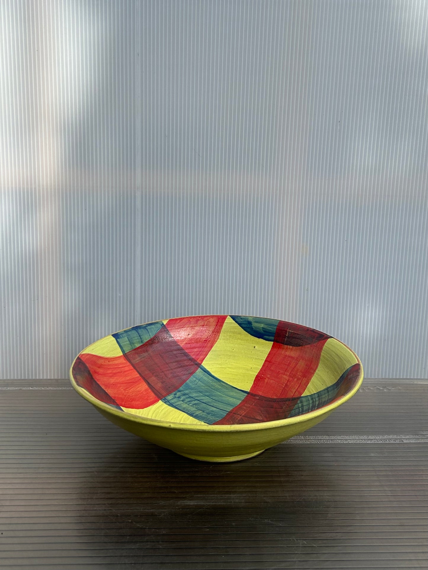 Yellow Serving Bowl 13"