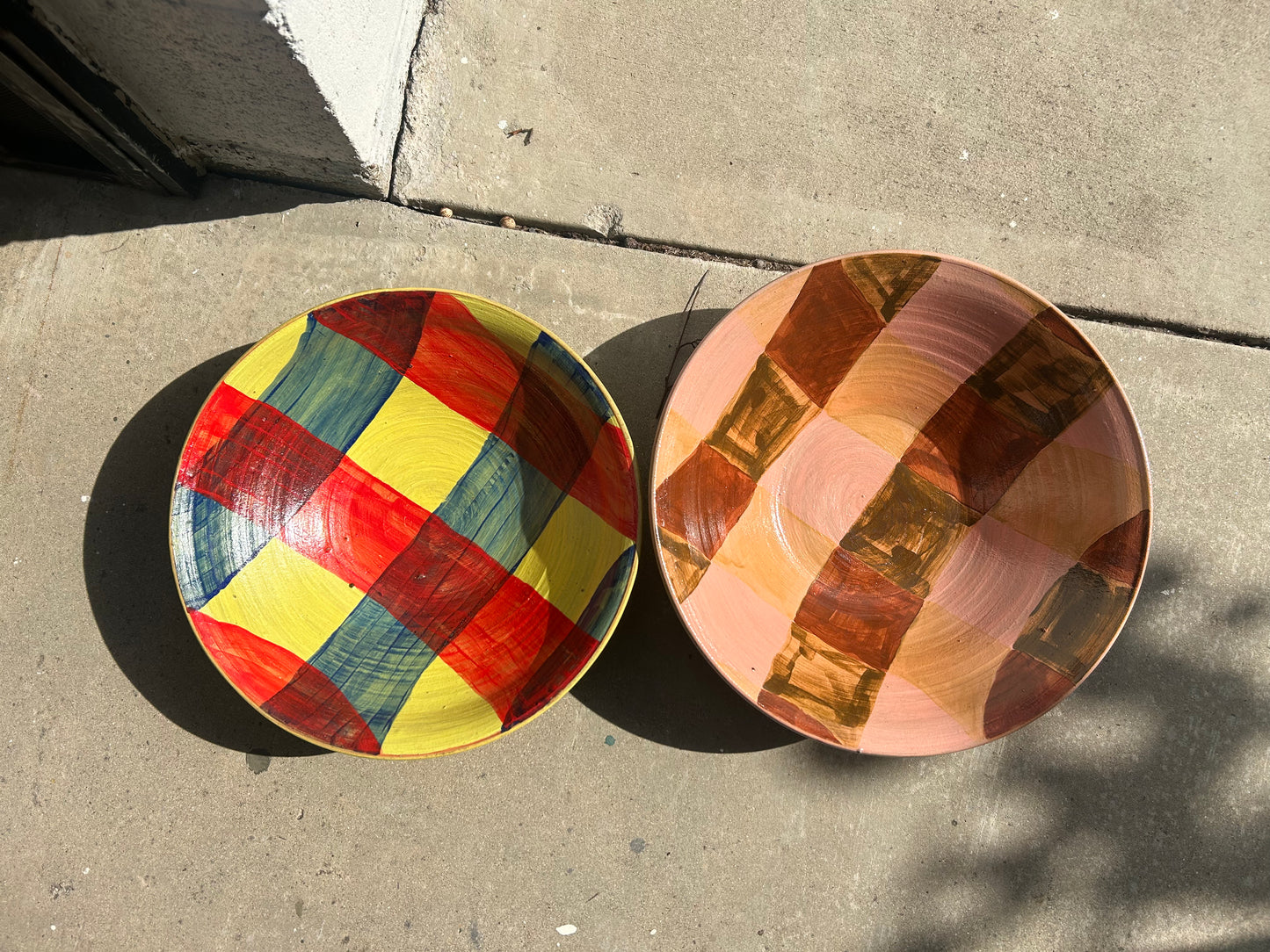 Pink Serving Bowl 14"